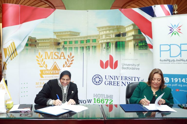 Collaboration PDF and the Faculty of MSA University